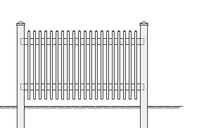 Vinyl Fence Panel Chantilly