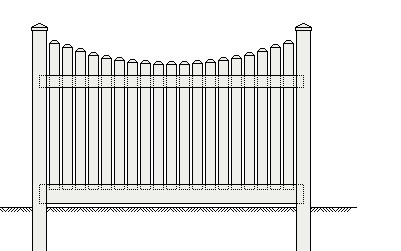 Vinyl Fence Panel Charleston
