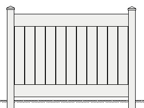 Vinyl Fence Panel Liberty