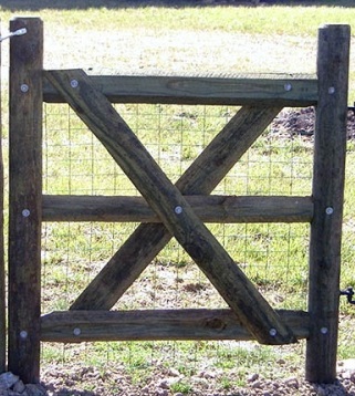 Wooden Split Rail Gate