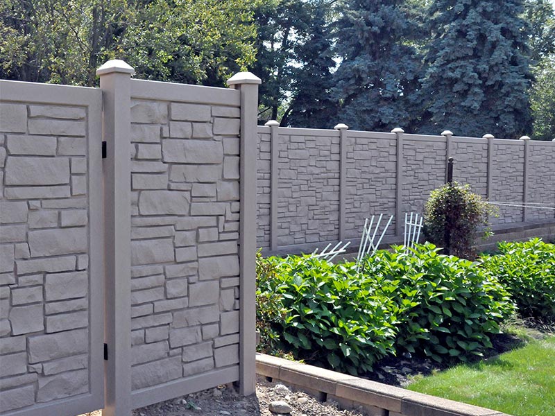 Simulated Stone Fence for Sale