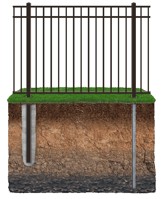 Aluminum aluminum no-dig I-Drive I-Fence features for Western PA