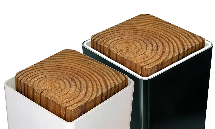 black and white Vinyl post sleeve