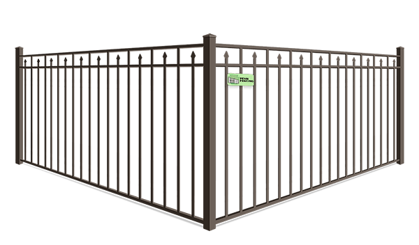 Alternating Extended Pickets aluminum fence company in Western PA