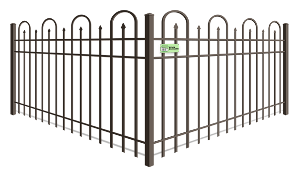 Looped Picket aluminum fence company in Western PA