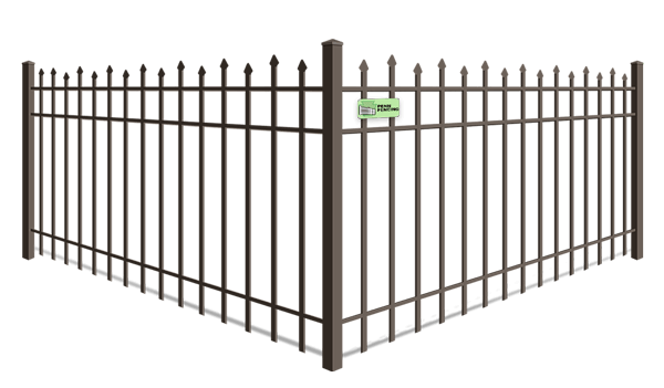 Staggered Picket aluminum fence company in Western PA