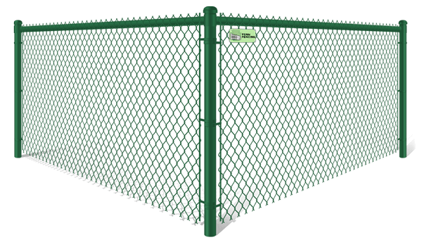 Green Chain Link fence contractor in Western PA