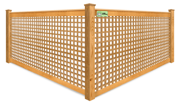 Decorative Lattice wood fence company in Western PA