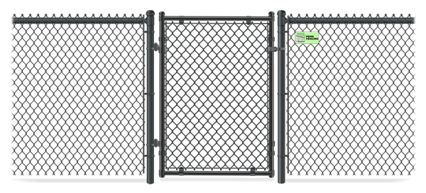 Chain Link gate in closed position