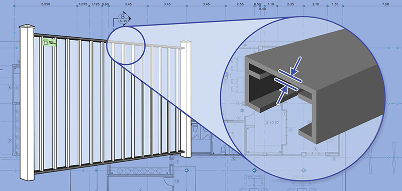 Western PA Aluminum fence Rails installation company