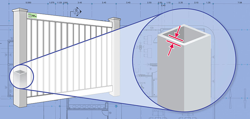 Western PA Vinyl fence Posts installation company