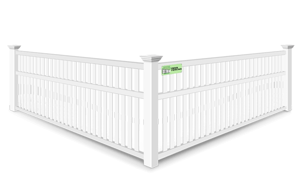 3 Rail Closed Picket vinyl fence contractor in Western PA