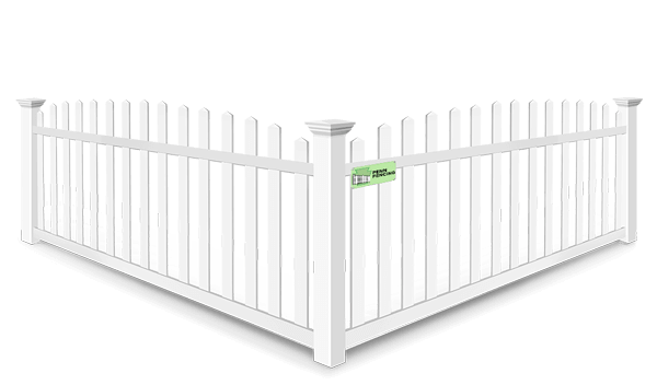 Arched picket vinyl fence contractor in Western PA