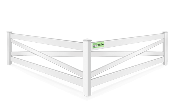 Crossbuck vinyl fence contractor in Western PA