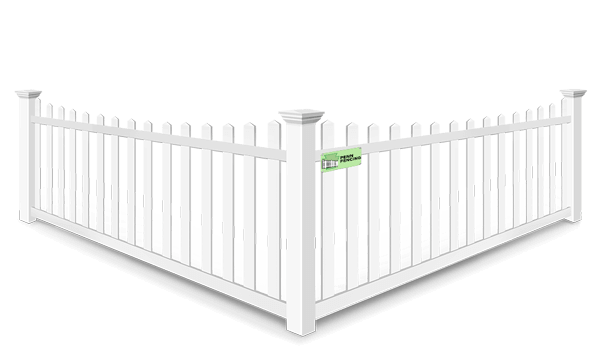 Scalloped Picket vinyl fence contractor in Western PA