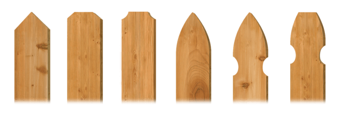 Picket styles - wood fence company in Western PA