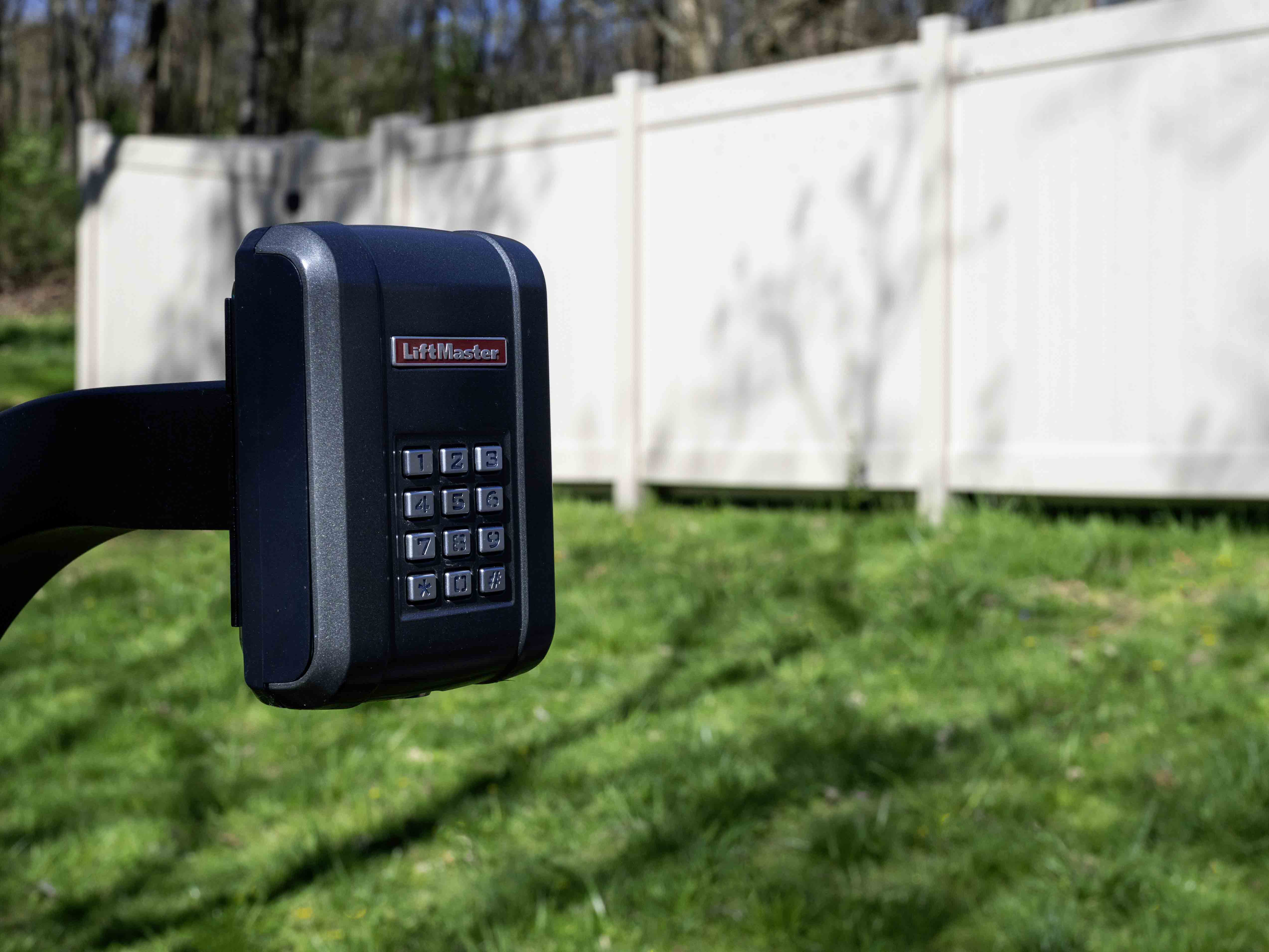 Gate with access control installed in Western Pennsylvania for a residential home