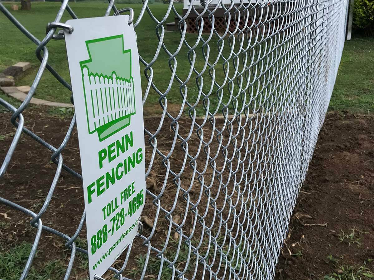Chain Link Fence Installation for Residential Yard in Western Pennsylvania