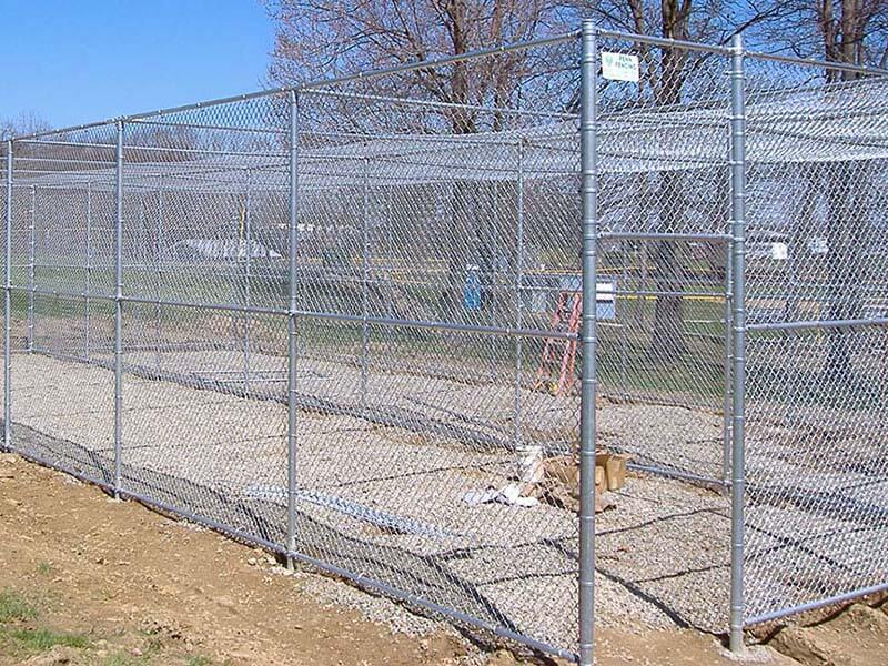 Chain link fence enclosure installed for a commercial property in Western PA