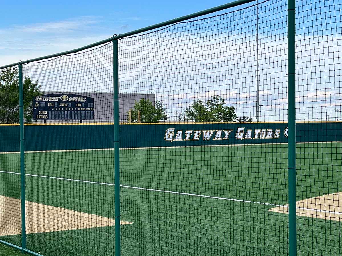 Commercial Chain Link Fence Installed at Athletic Field in Western Pennsylvania