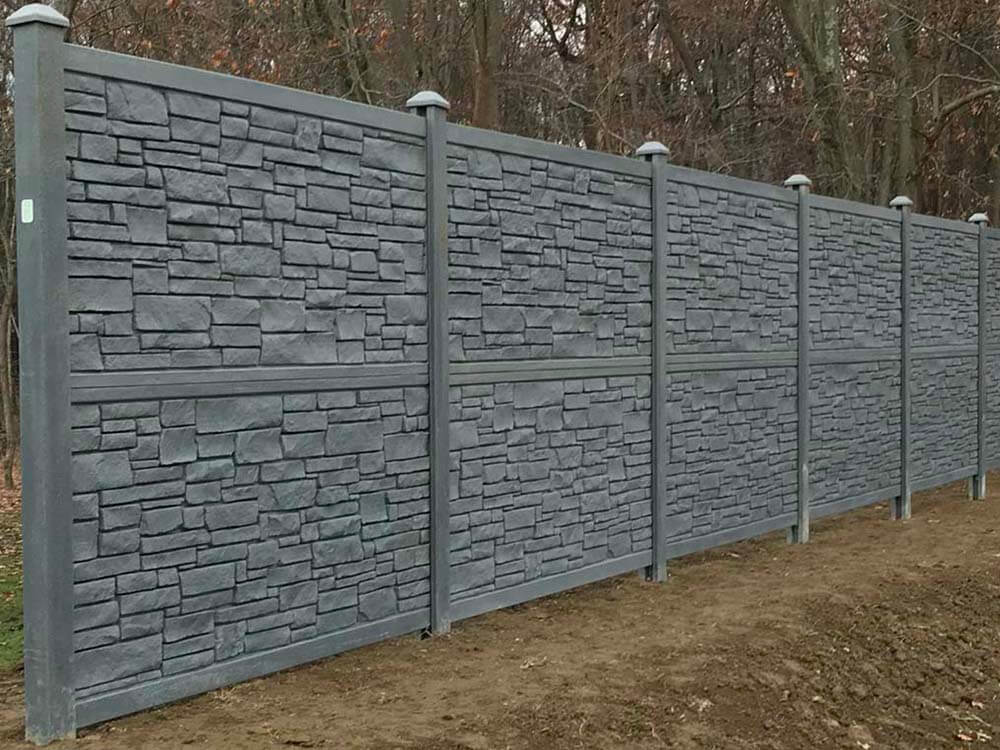 Grat granite simtek fence installation company in Butler Pennsylvania
