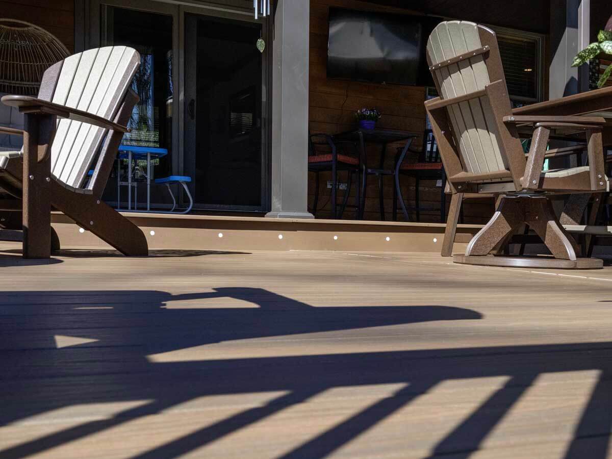 Front porch deck installation in Western Pennsylvania for a residential home