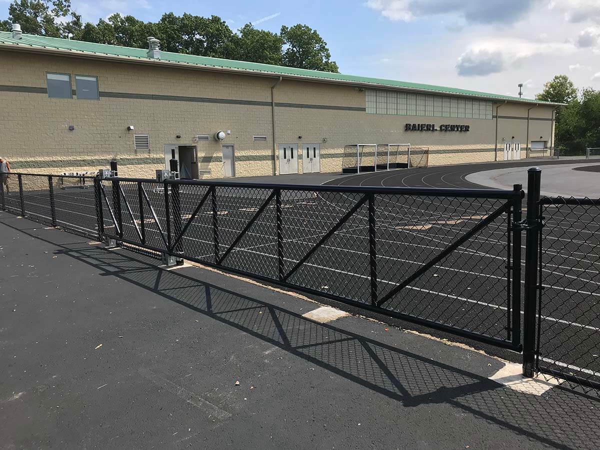 Commercial Chain Link Gate Installed at Athletic Facility in Western Pennsylvania