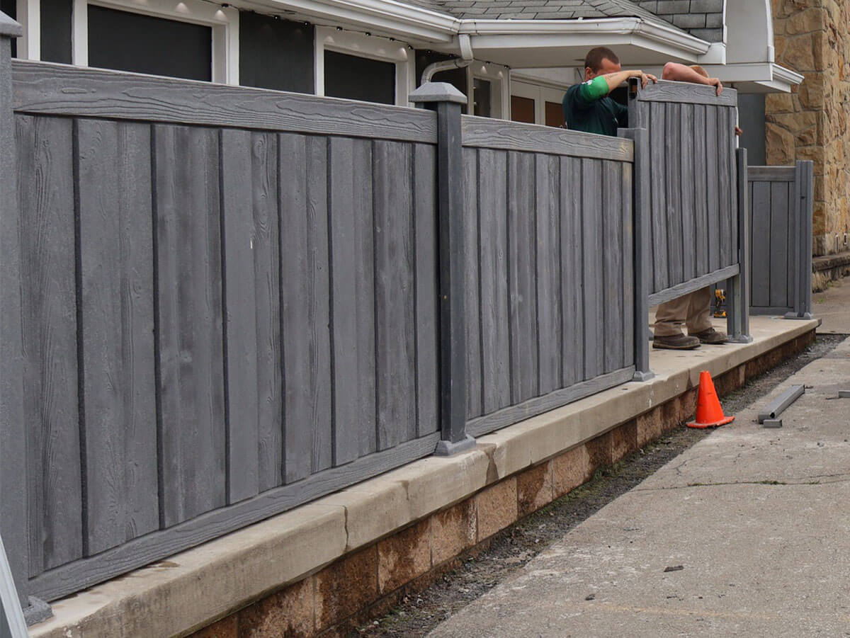 SimTek Composite Privacy Fence Installed at Residential Property in Western Pennsylvania