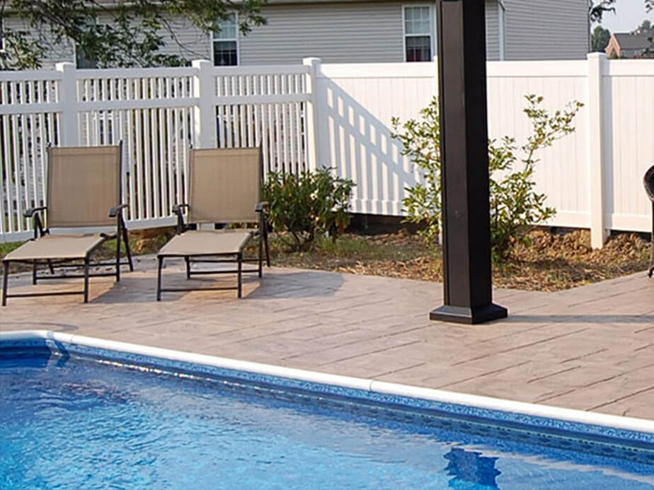 Pool Fence Example in Bedford Pennsylvania